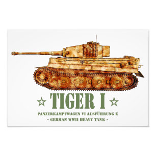 Tiger I World War Two German Heavy Tank Panzer WW2 Photo Print