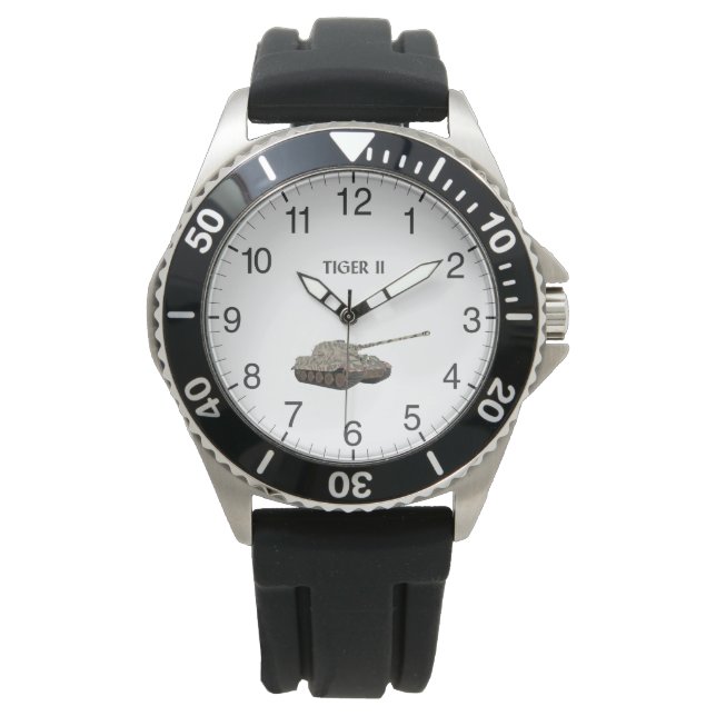 Tiger II German WW2 Battle Tank Watch (Front)