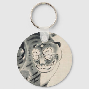 Tiger Illustration by Ito Jakuchu Keychain