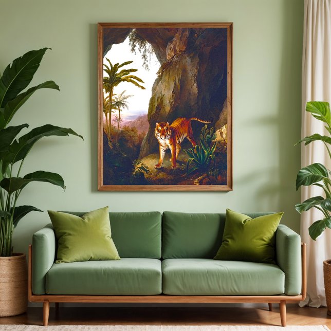 Tiger in a Cave ,Fine Art  Poster (Creator Uploaded)