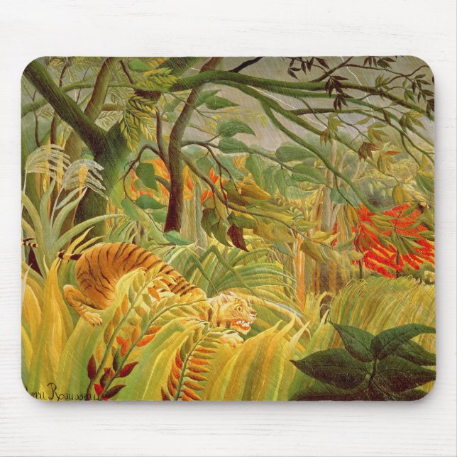 Tiger in a Tropical Storm  1891 Mouse Pad (Front)