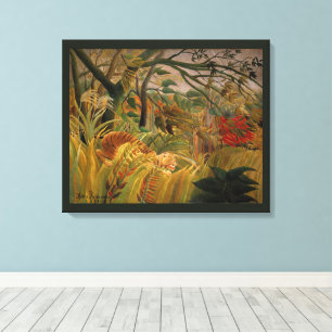 Tiger in a Tropical Storm by Henri Rousseau Canvas Print