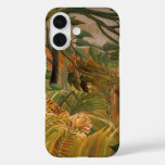 Tiger in a Tropical Storm by Henri Rousseau iPhone 16 Case