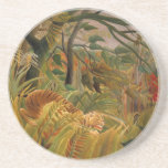 Tiger in a Tropical Storm by Henri Rousseau Coaster
