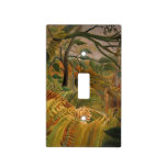 Tiger in a Tropical Storm by Henri Rousseau Light Switch Cover