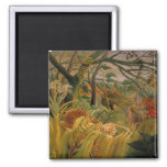 Tiger in a Tropical Storm by Henri Rousseau Magnet