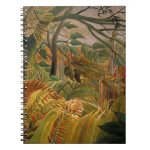 Tiger in a Tropical Storm by Henri Rousseau Notebook