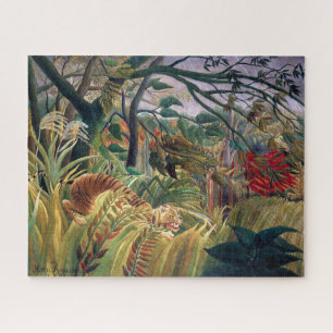 Tiger in A Tropical Storm Henri Rousseau Jigsaw Puzzle