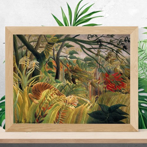  Tiger in a Tropical Storm Henri Rousseau Poster