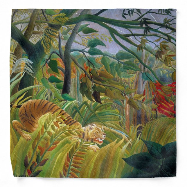 Tiger in a Tropical Storm, Rousseau Bandana (Front)