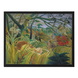 Tiger in a Tropical Storm, Rousseau Faux Canvas Print