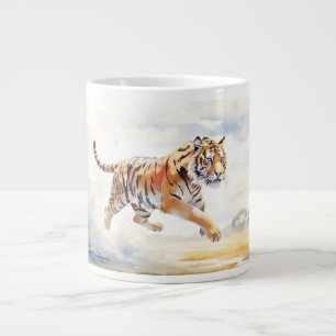 Tiger in Action 2 Giant Coffee Mug