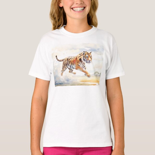 Tiger in Action 2 T-Shirt (Front)