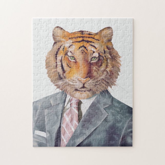 Tiger in Armani Puzzle (Vertical)