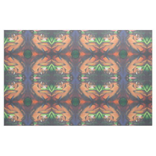 Tiger In Geometric Art Style Franz Marc Fabric