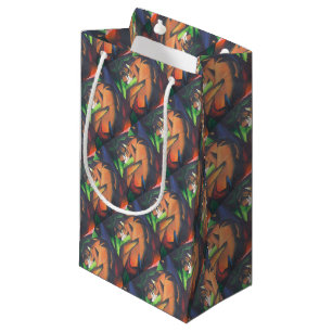Tiger In Geometric Art Style Franz Marc Small Gift Bag