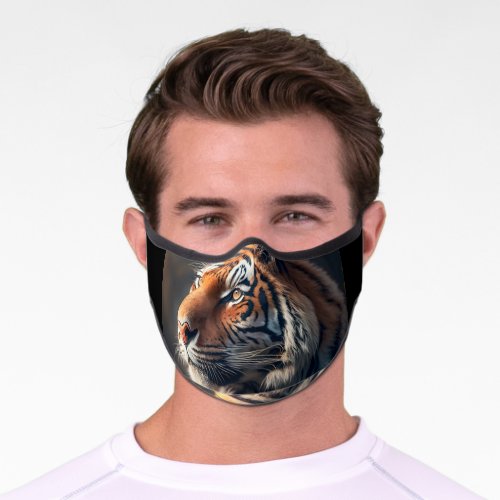 Tiger In Nature Adult Premium Face Mask 