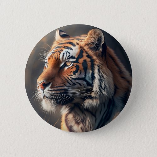 Tiger In Nature Button 2 14â