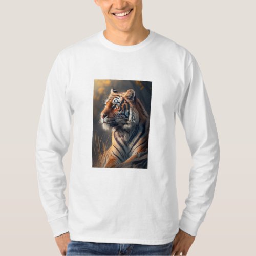 Tiger In Nature Mens Basic Long Sleeve  T_Shirt