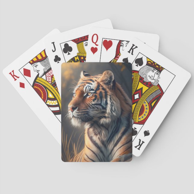 Tiger In Nature Playing Cards (Back)
