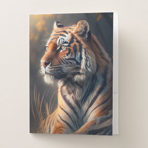 Tiger In Nature Pocket Folder 