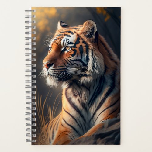 Tiger In Nature Spiral Notebook 55 x 85