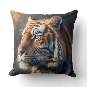 Tiger in nature Throw Pillow 20" x 20"