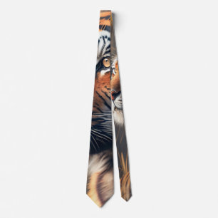 Tiger In Nature Tie