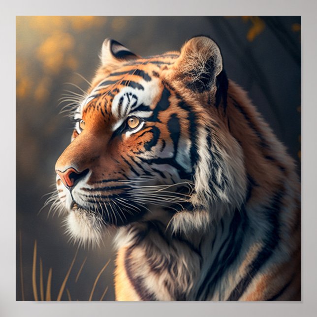 Tiger In Nature Value Poster Paper (Matte) 12" x 1 (Front)