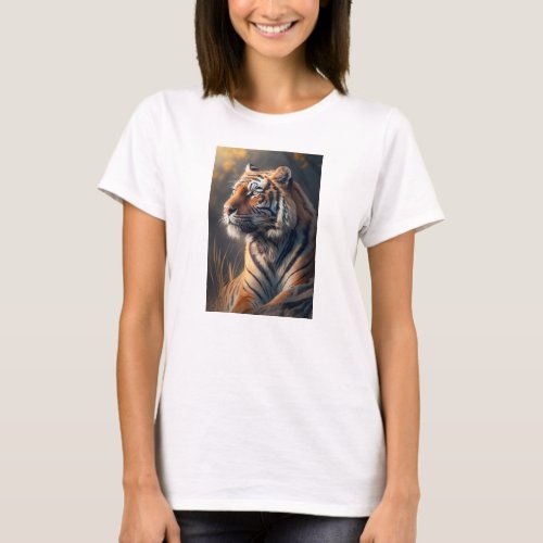 Tiger in nature Womens Basic T_Shirt 