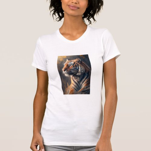 Tiger In Nature Womens BellaCanvas Slim Fit T_Sh T_Shirt