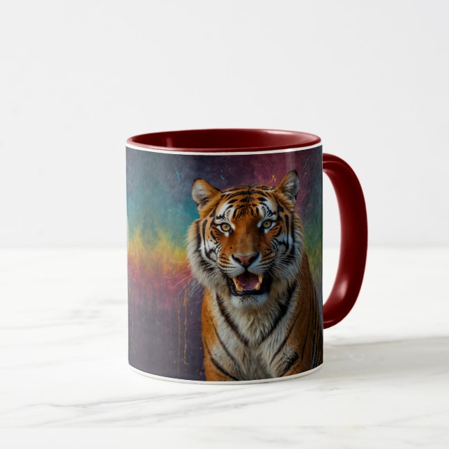 Tiger in Portrait Mug (Front Right)