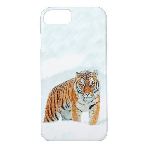 Tiger in Snow iPhone 87 Case
