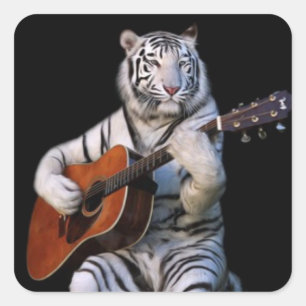Tiger in the Dark – Minimal Sticker