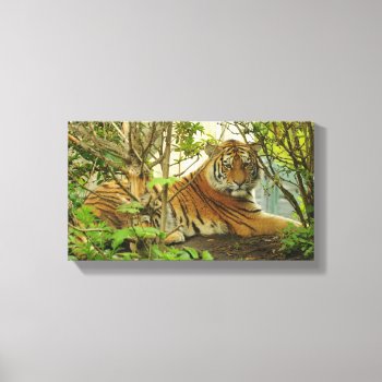Tiger In The Forest Canvas Print by zzl_157558655514628 at Zazzle