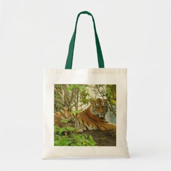 Tiger In The Forest Tote Bag by zzl_157558655514628 at Zazzle