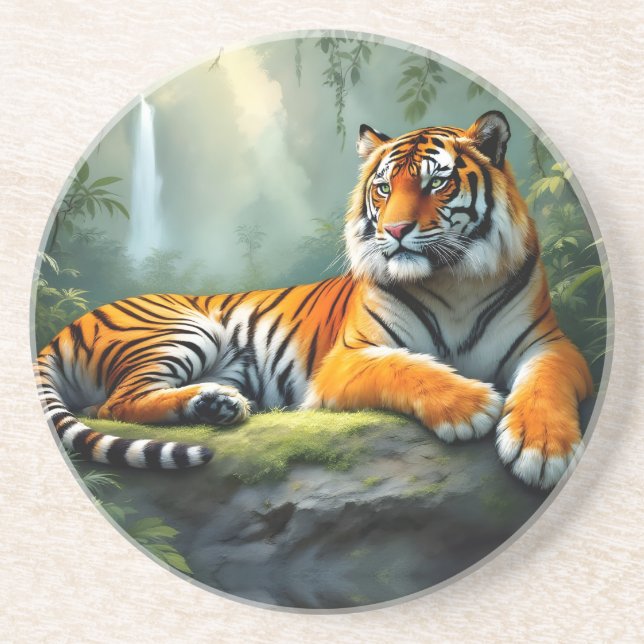 Tiger in the Jungle  Coaster (Front)
