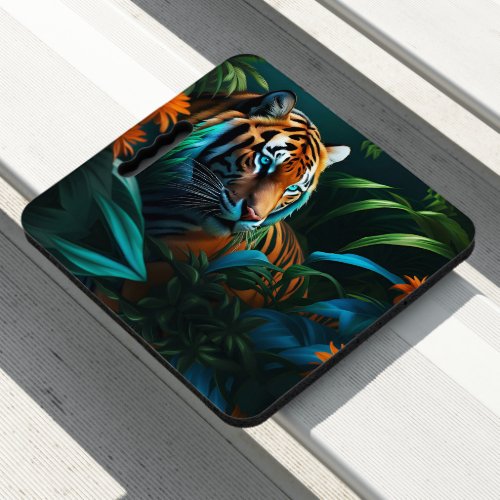 Tiger in the Jungle  Seat Cushion