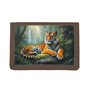 Tiger in the Jungle Tri-fold Wallet