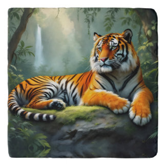 Tiger in the Jungle  Trivet