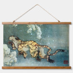 Tiger&#160;in the&#160;Snow, Hokusai Hanging Tapestry