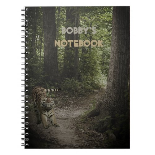 Tiger in the Woods Notebook