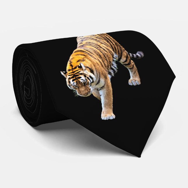 TIGER IN YOUR DIRECTION NECK TIE (Rolled)