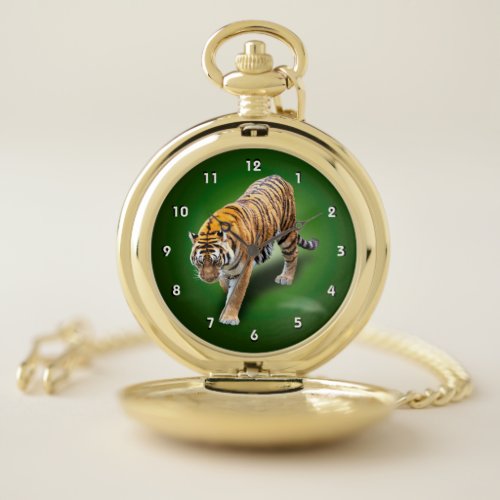 TIGER IN YOUR DIRECTION POCKET WATCH