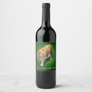 TIGER IN YOUR DIRECTION WINE LABEL