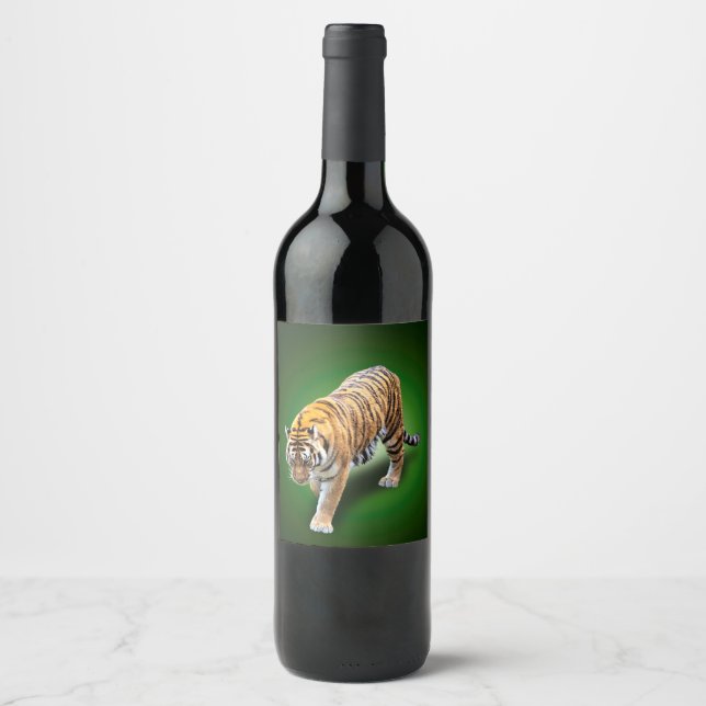 TIGER IN YOUR DIRECTION WINE LABEL (Front)