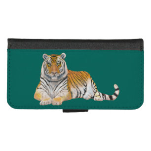 Tiger iPhone 8/7 Wallet Case