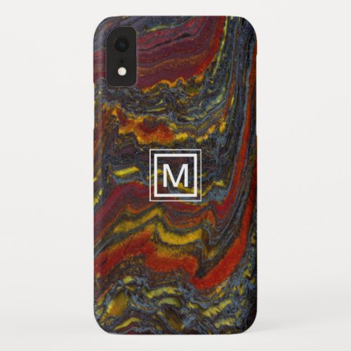 Tiger Iron In Red Yellow Blue iPhone XR Case