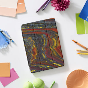 Tiger Iron In Red, Yellow, Blue iPad Pro Cover