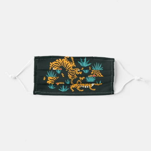 Tiger Japanese tattoo art Adult Cloth Face Mask (Front, Folded)